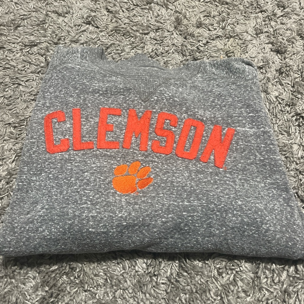 Gray and Orange Men's Sweater